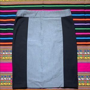 Form fitting pencil skirt
